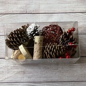 NEW Pinecone & Birch Bowl Filler